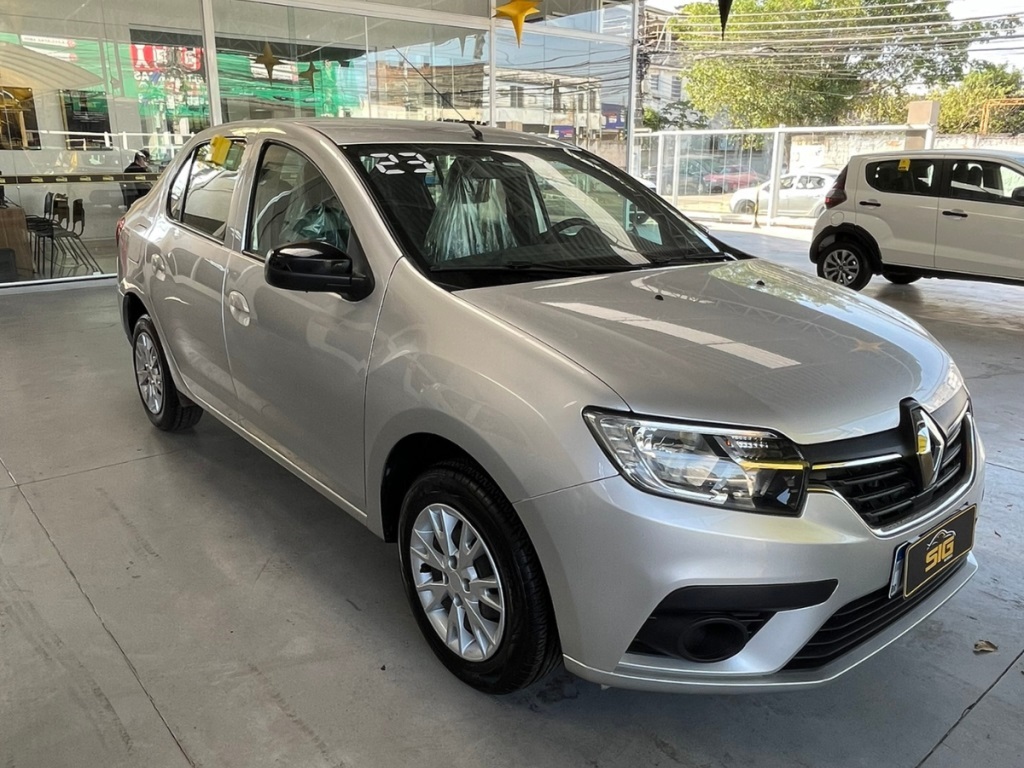 RENAULT LOGAN 1.0 12V SCE FLEX ZEN MANUAL 2023 Prata seminovo à venda em Duque de Caxias - Miniatura Traseira - SIG Multimarcas