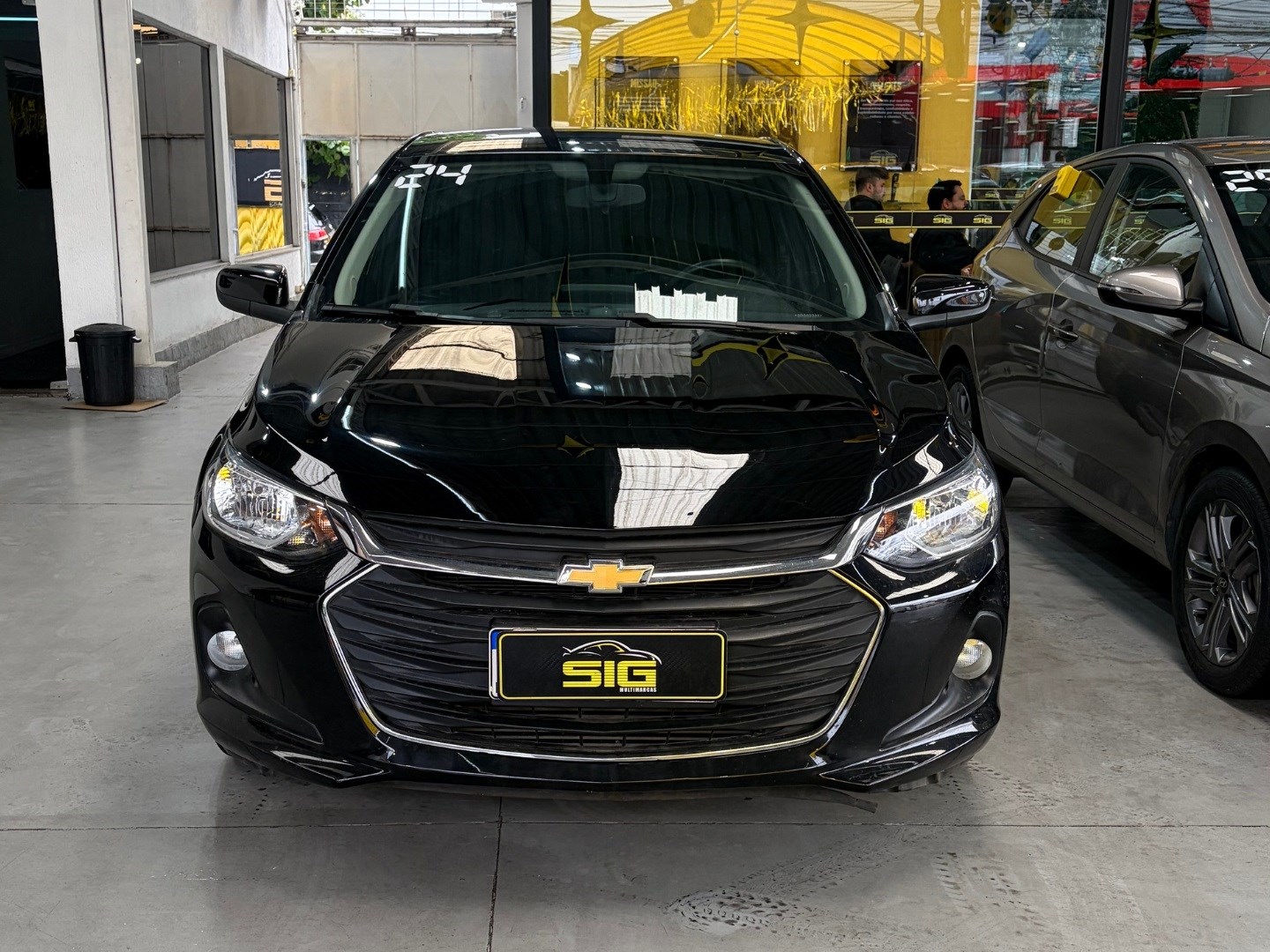CHEVROLET ONIX ONIX SEDAN PLUS LT 1.0 12V TB FLEX AUT. 2024 Preto seminovo à venda em Duque de Caxias - Frente - SIG Multimarcas