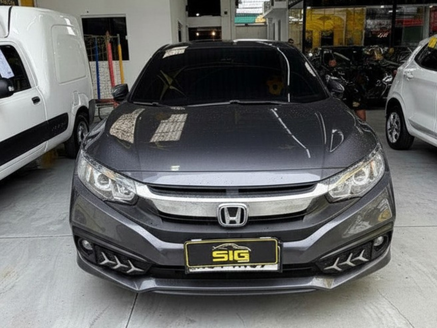HONDA CIVIC 2.0 16V FLEXONE EX 4P CVT 2021 Cinza seminovo à venda em Duque de Caxias - Miniatura Lateral - SIG Multimarcas