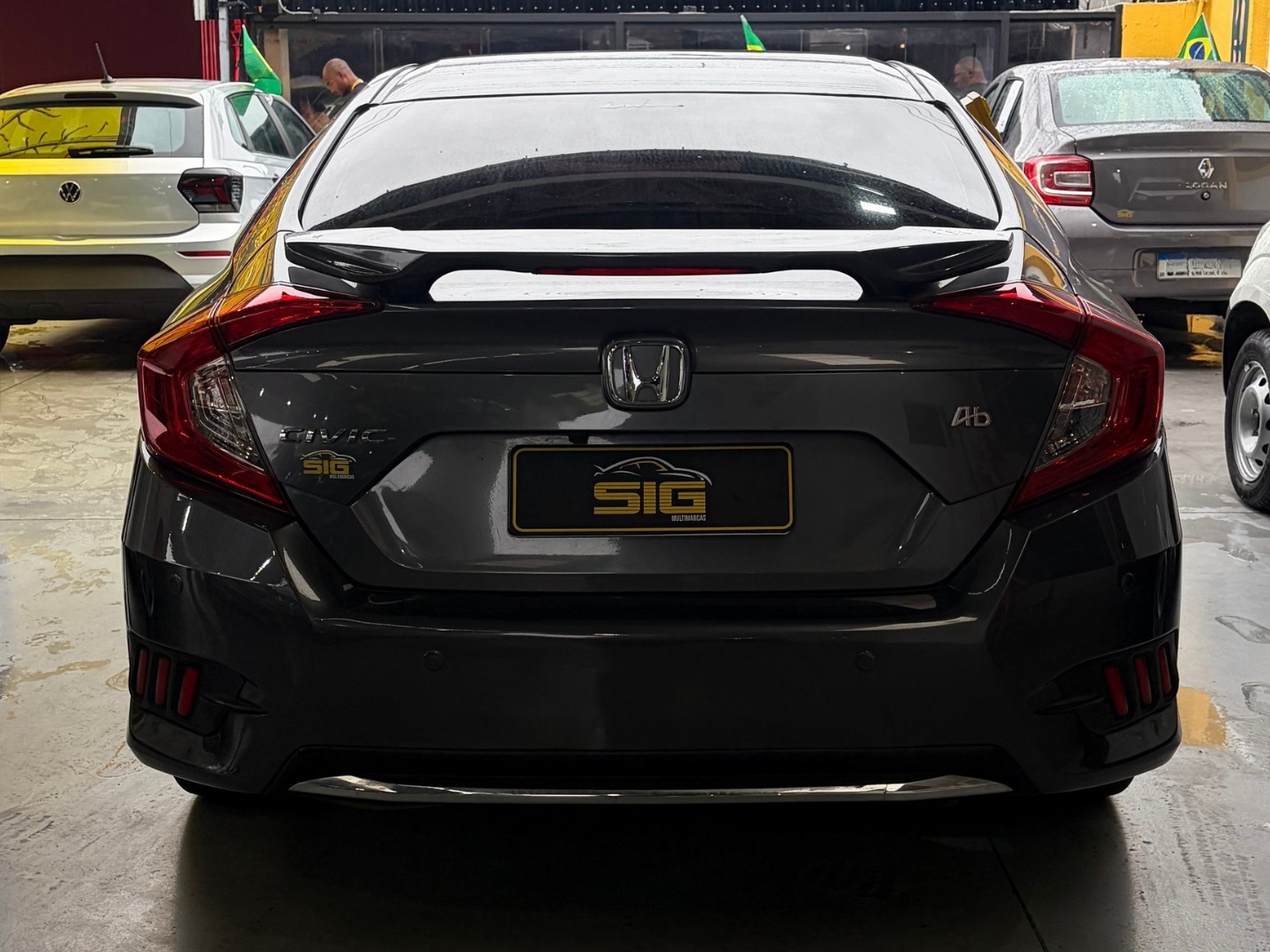 HONDA CIVIC 2.0 16V FLEXONE EX 4P CVT 2021 Cinza seminovo à venda em Duque de Caxias - Miniatura Detalhe - SIG Multimarcas