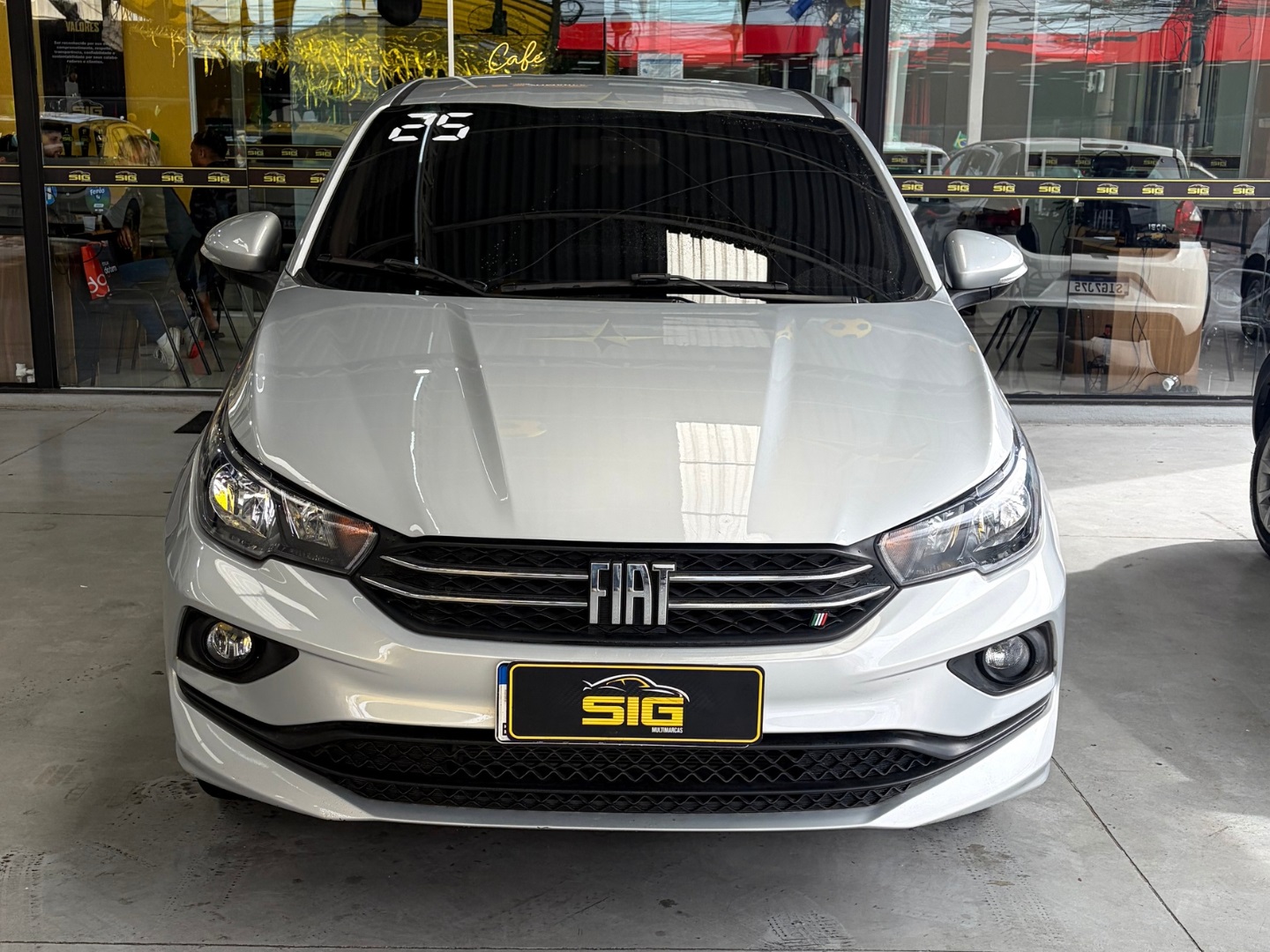 FIAT CRONOS 1.3 FIREFLY FLEX DRIVE CVT 2025 Prata seminovo à venda em Duque de Caxias - Frente - SIG Multimarcas