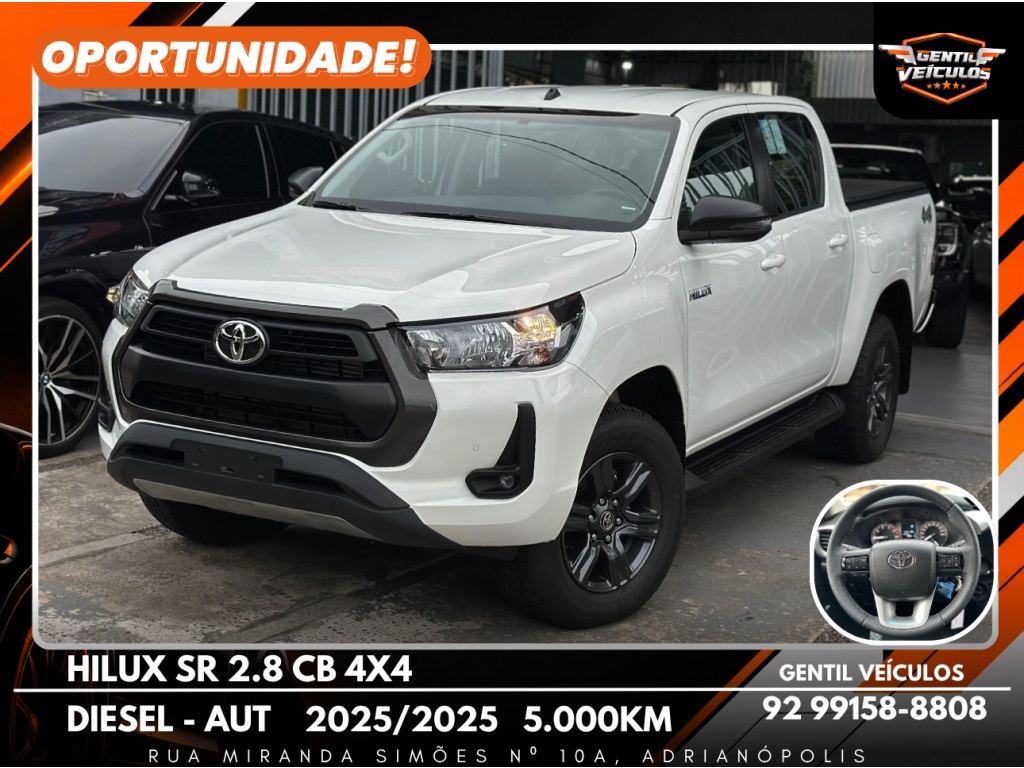 TOYOTA HILUX 2.8 D-4D TURBO DIESEL CD SR 4X4 AUTOMÁTICO