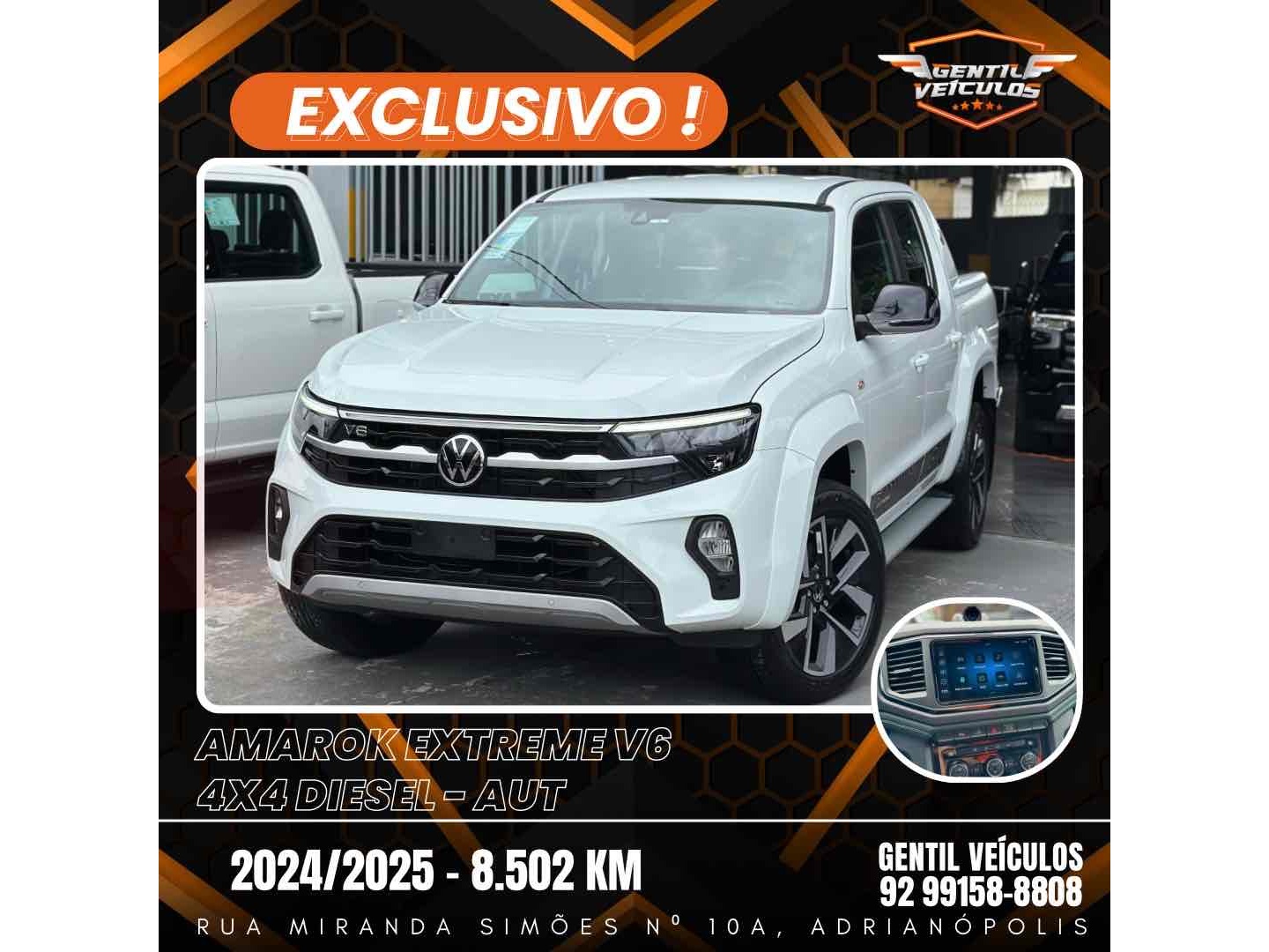 VOLKSWAGEN AMAROK 3.0 V6 TDI DIESEL EXTREME CD 4MOTION AUTOMÁTICO