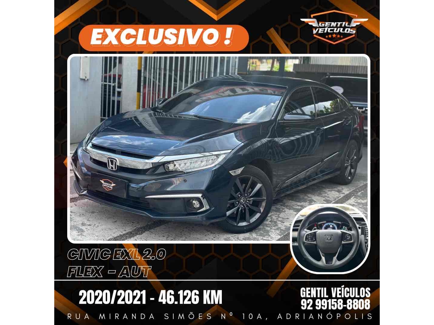 HONDA CIVIC 2.0 16V FLEXONE EXL 4P CVT