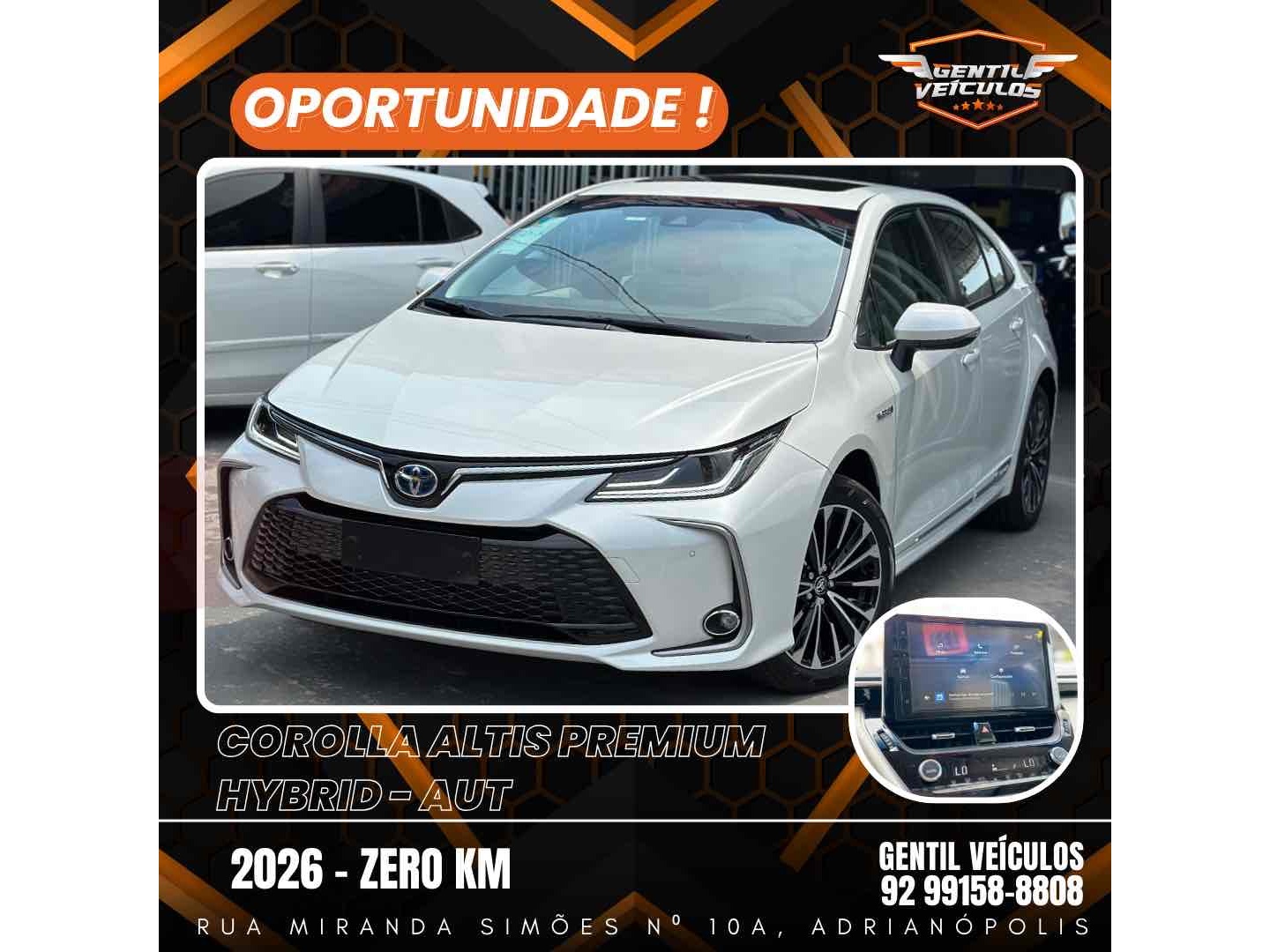 TOYOTA COROLLA 1.8 VVT-I HYBRID FLEX ALTIS PREMIUM CVT