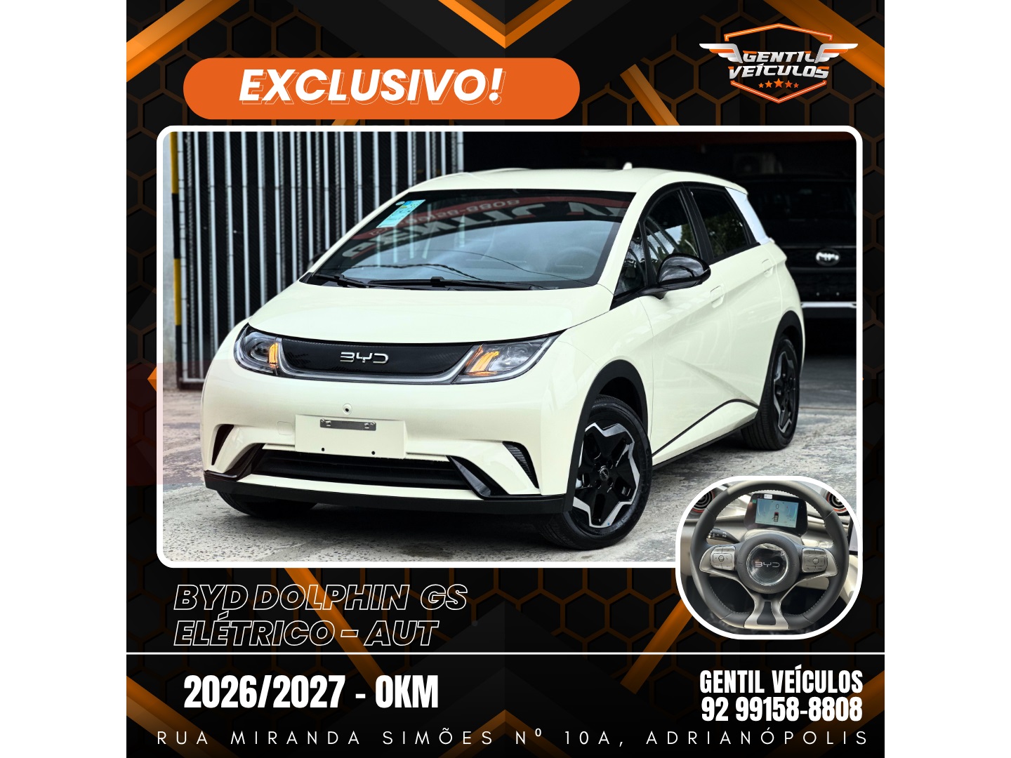 BYD DOLPHIN 44,9 KW ELÉTRICO GS