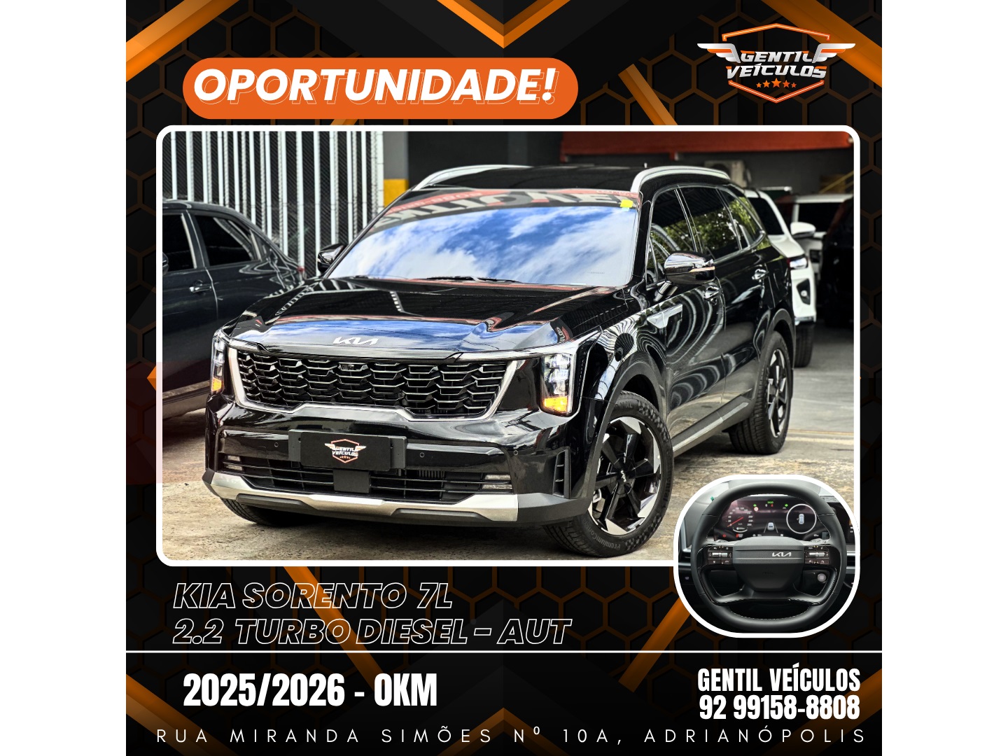 KIA SORENTO 2.2 TURBO DIESEL EX AWD DCT
