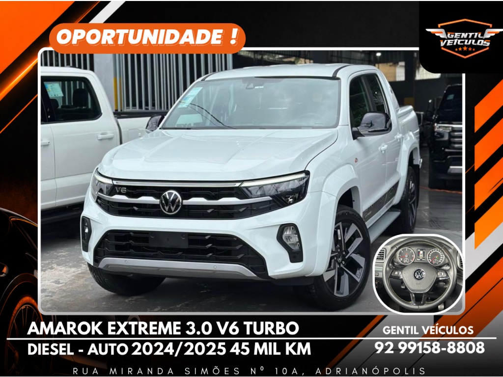 VOLKSWAGEN AMAROK 3.0 V6 TDI DIESEL EXTREME CD 4MOTION AUTOMÁTICO
