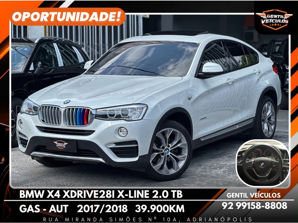 BMW X4 X4 XDRIVE 28I X-LINE 2.0 TURBO 245CV AUT