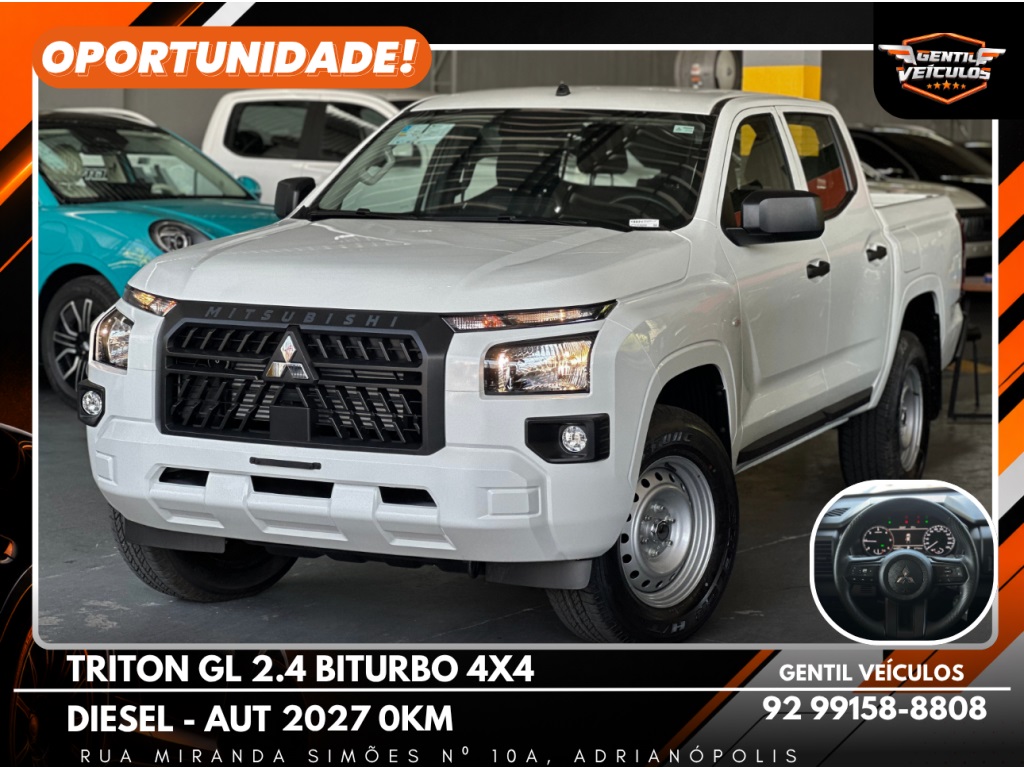MITSUBISHI TRITON 2.4 BITURBO DIESEL CD GL 4X4 AUTOMÁTICO