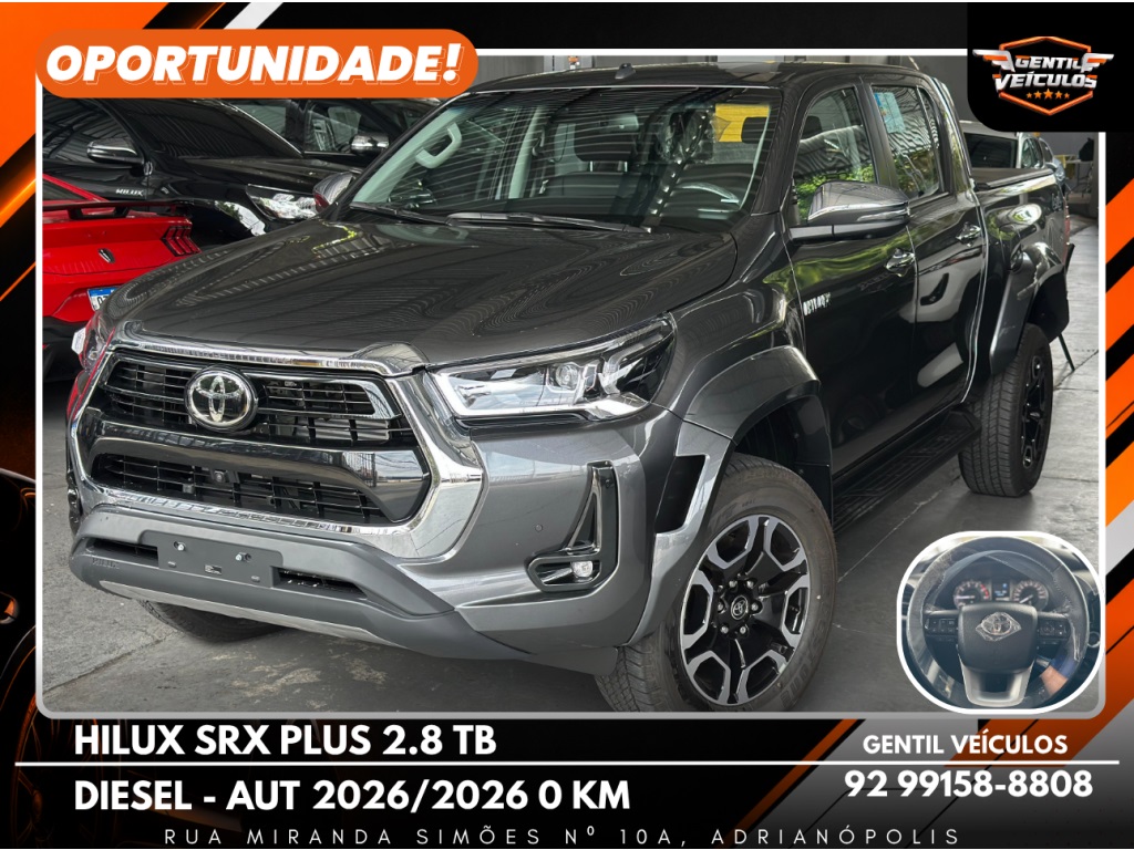 TOYOTA HILUX 2.8 D-4D TURBO DIESEL CD SRX PLUS 4X4 AUTOMÁTICO