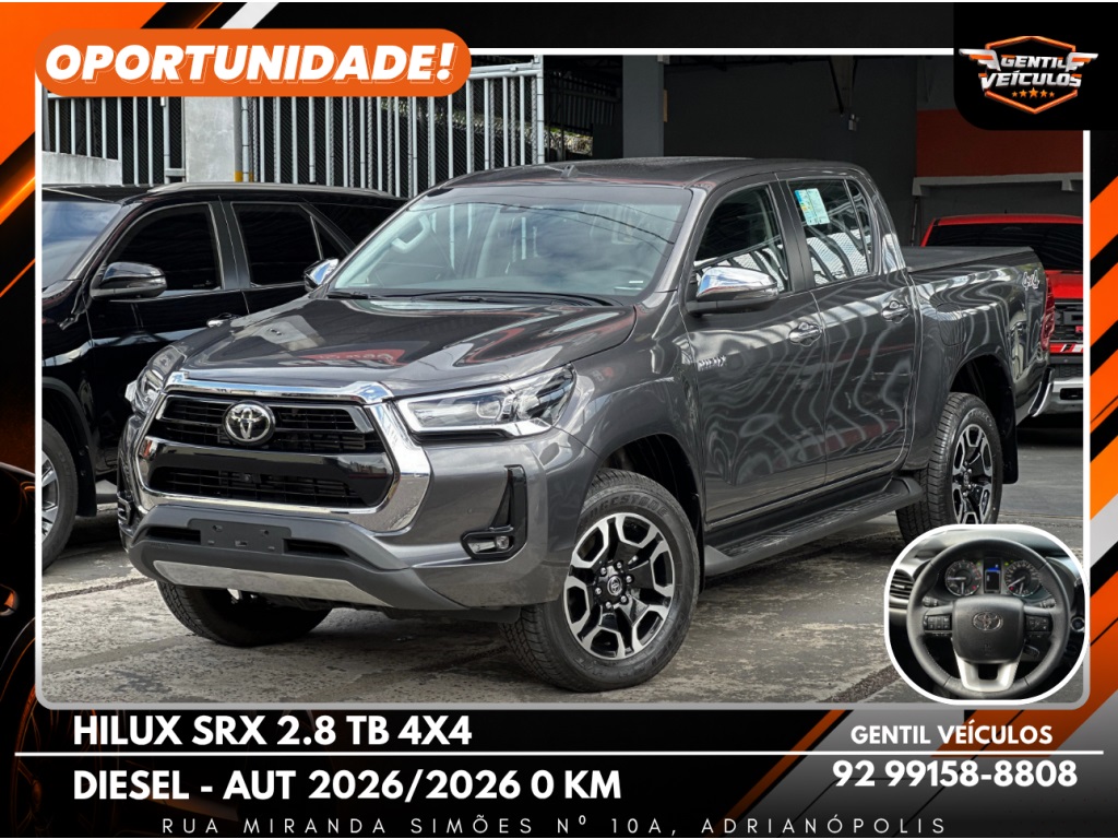 TOYOTA HILUX 2.8 D-4D TURBO DIESEL CD SRX 4X4 AUTOMÁTICO