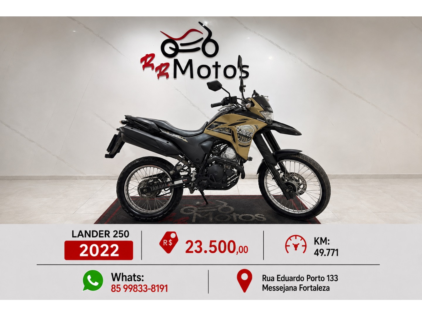 YAMAHA XTZ 250 LANDER 249CC