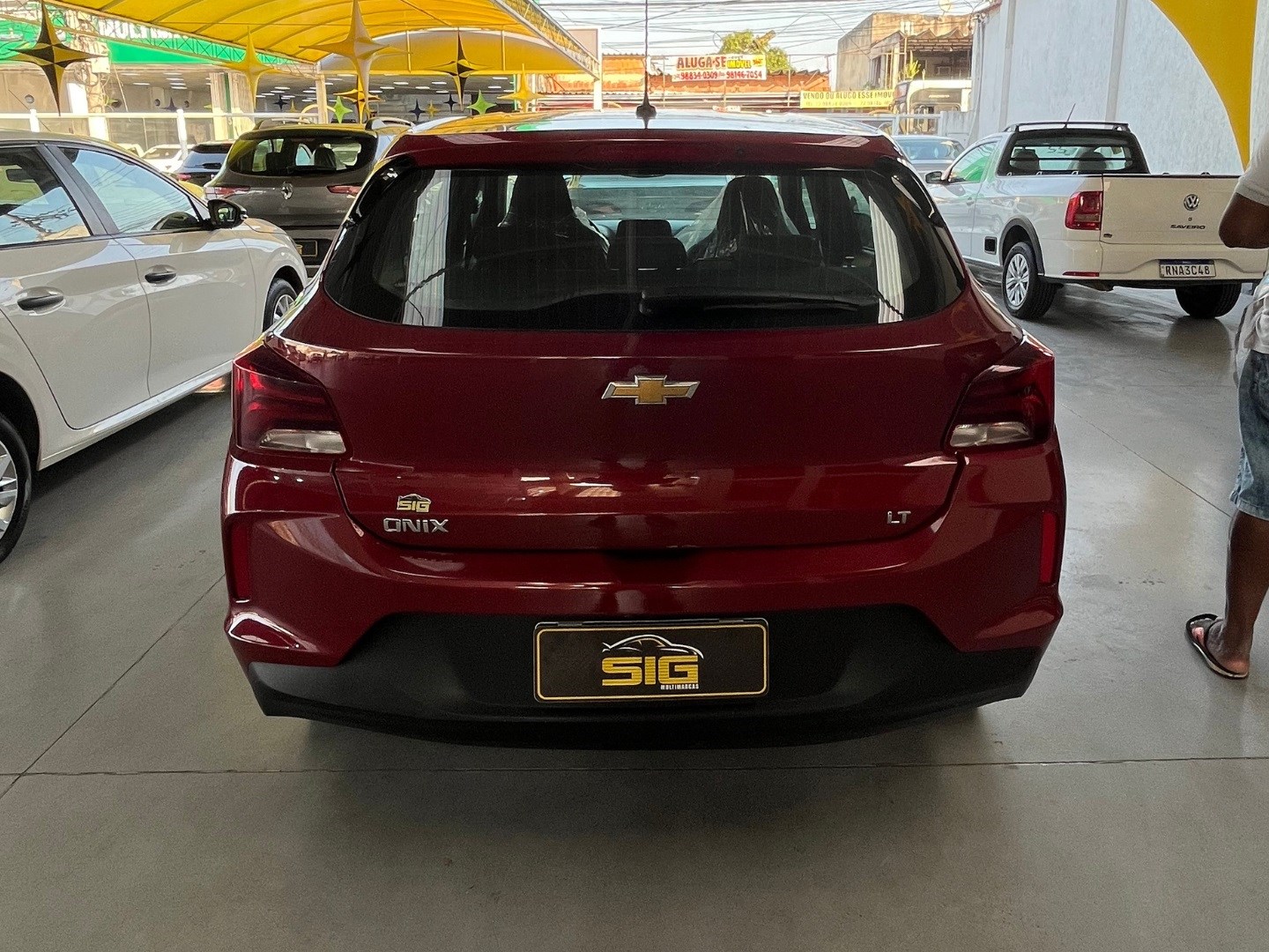 CHEVROLET ONIX 1.0 FLEX LT MANUAL 2022 Vermelho - Miniatura 5 - SIG Multimarcas