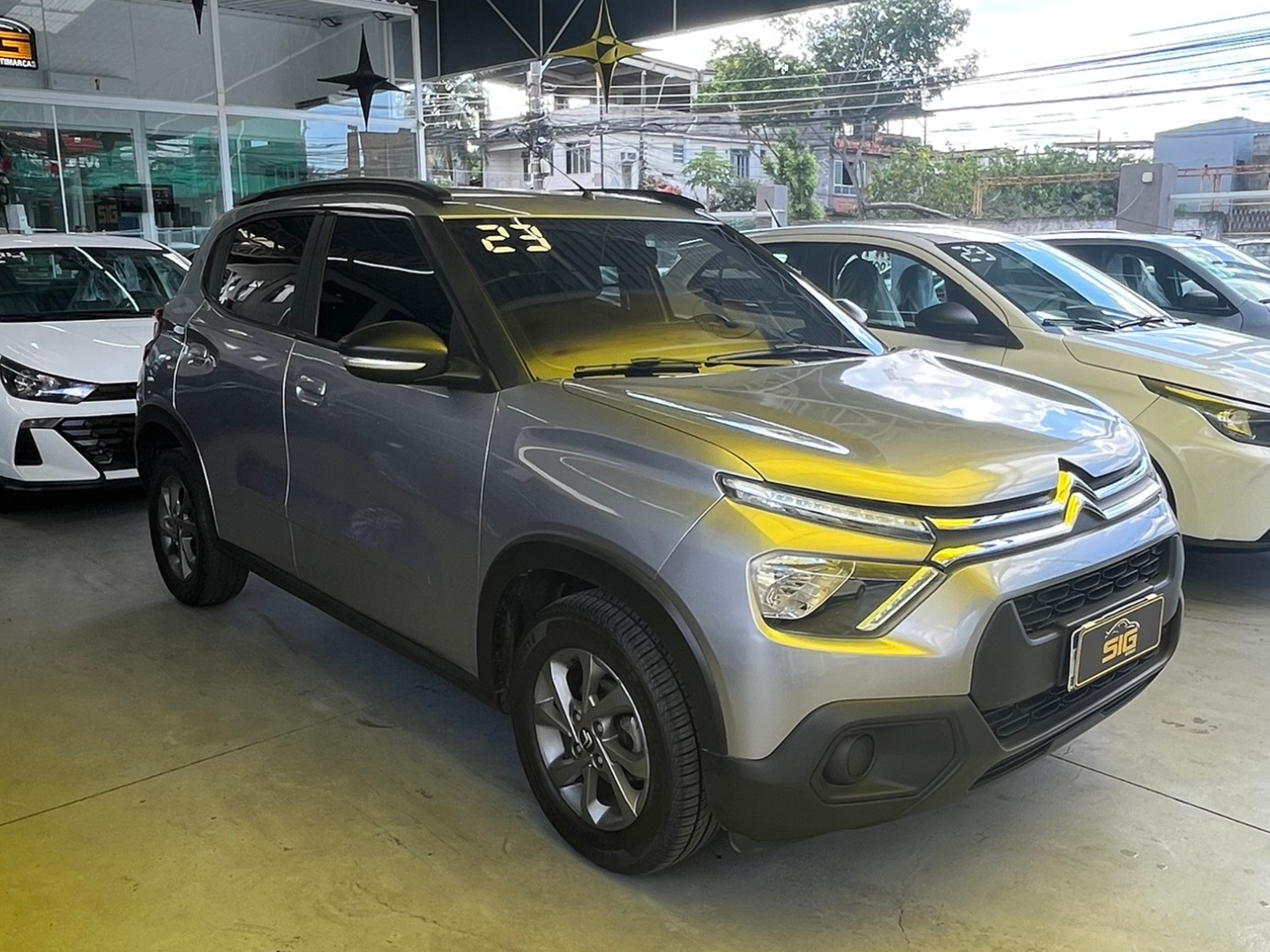 CITROEN C3 1.0 FIREFLY FLEX FEEL MANUAL 2023 Prata - Miniatura 3 - SIG Multimarcas