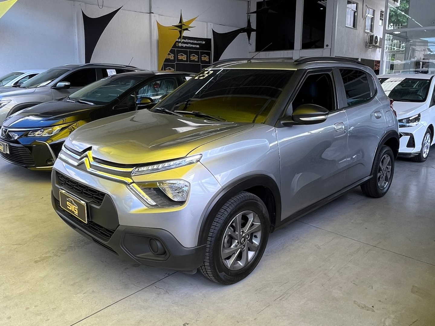 CITROEN C3 1.0 FIREFLY FLEX FEEL MANUAL 2023 Prata - Miniatura 4 - SIG Multimarcas