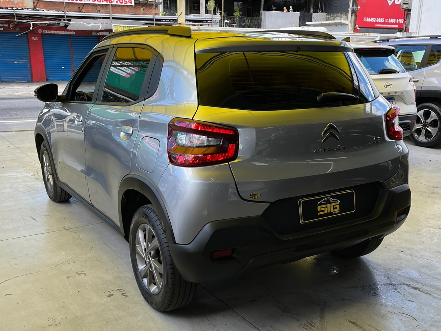 CITROEN C3 1.0 FIREFLY FLEX FEEL MANUAL 2023 Prata - Miniatura 8 - SIG Multimarcas