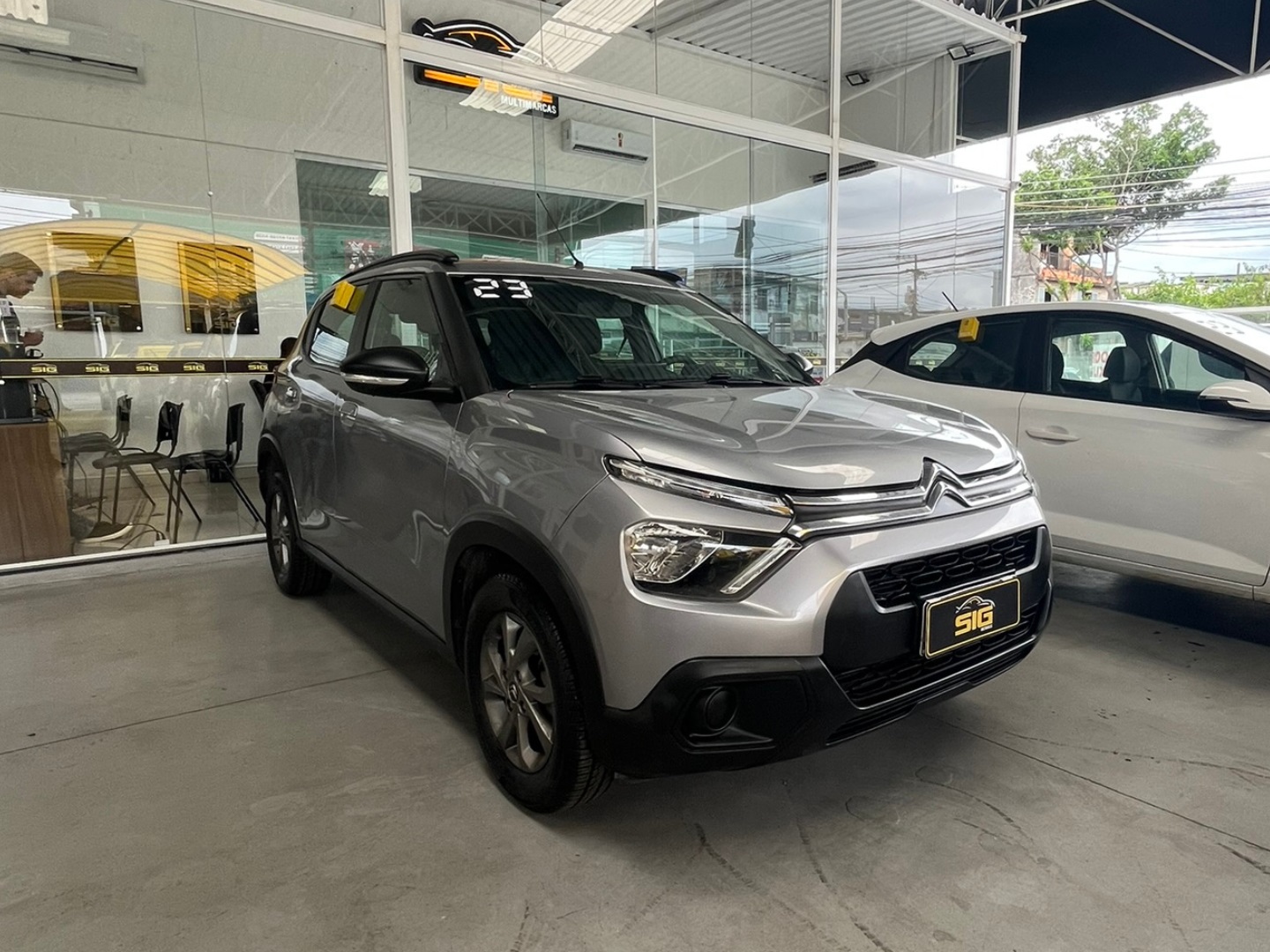 CITROEN C3 1.0 FIREFLY FLEX FEEL MANUAL 2023 Cinza - Miniatura 3 - SIG Multimarcas