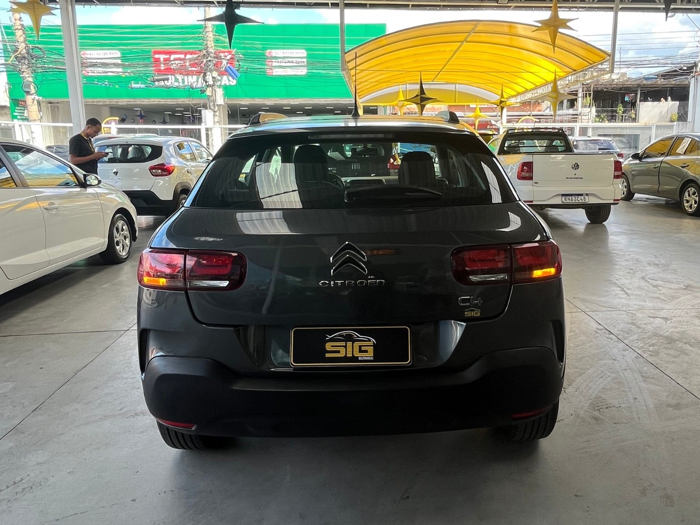 CITROEN C4 CACTUS 1.6 VTI 120 FLEX FEEL EAT6 2022 Cinza - Miniatura 3 - SIG Multimarcas