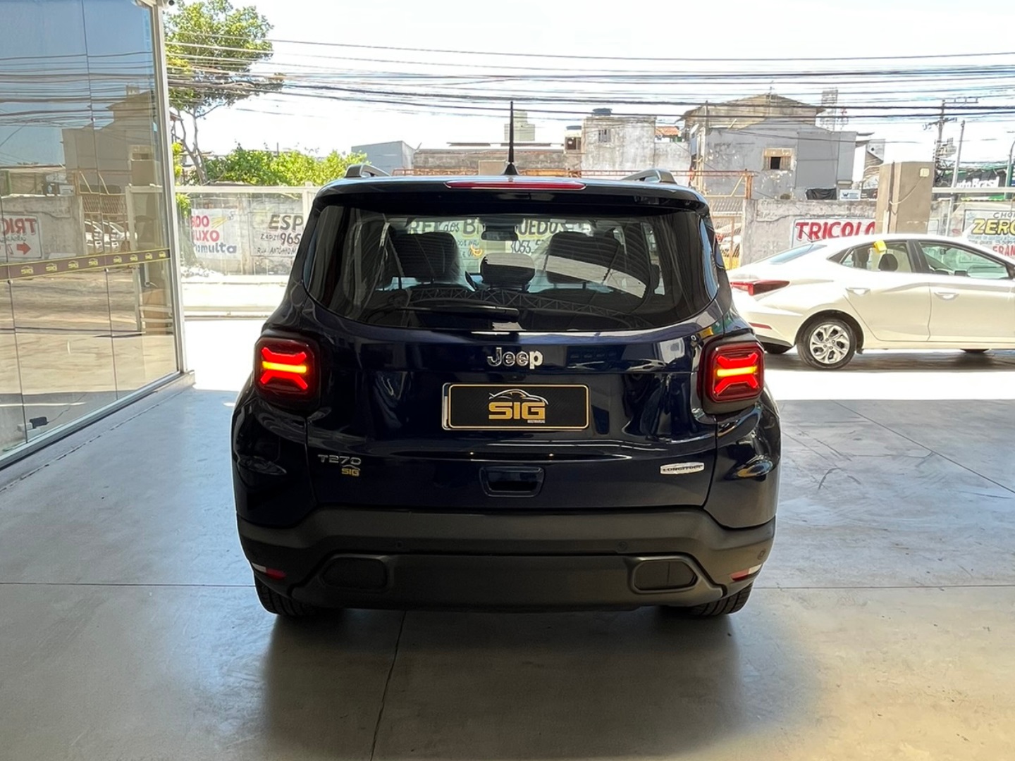 JEEP RENEGADE 1.3 T270 TURBO FLEX LONGITUDE AT6 2023 Azul - Miniatura 5 - SIG Multimarcas