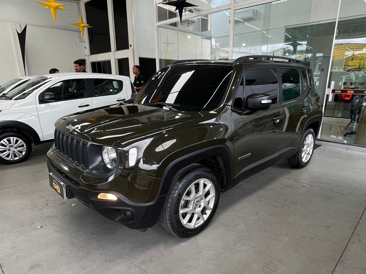 JEEP RENEGADE 1.8 16V FLEX SPORT 4P AUTOMÁTICO 2021 Verde - Miniatura 4 - SIG Multimarcas