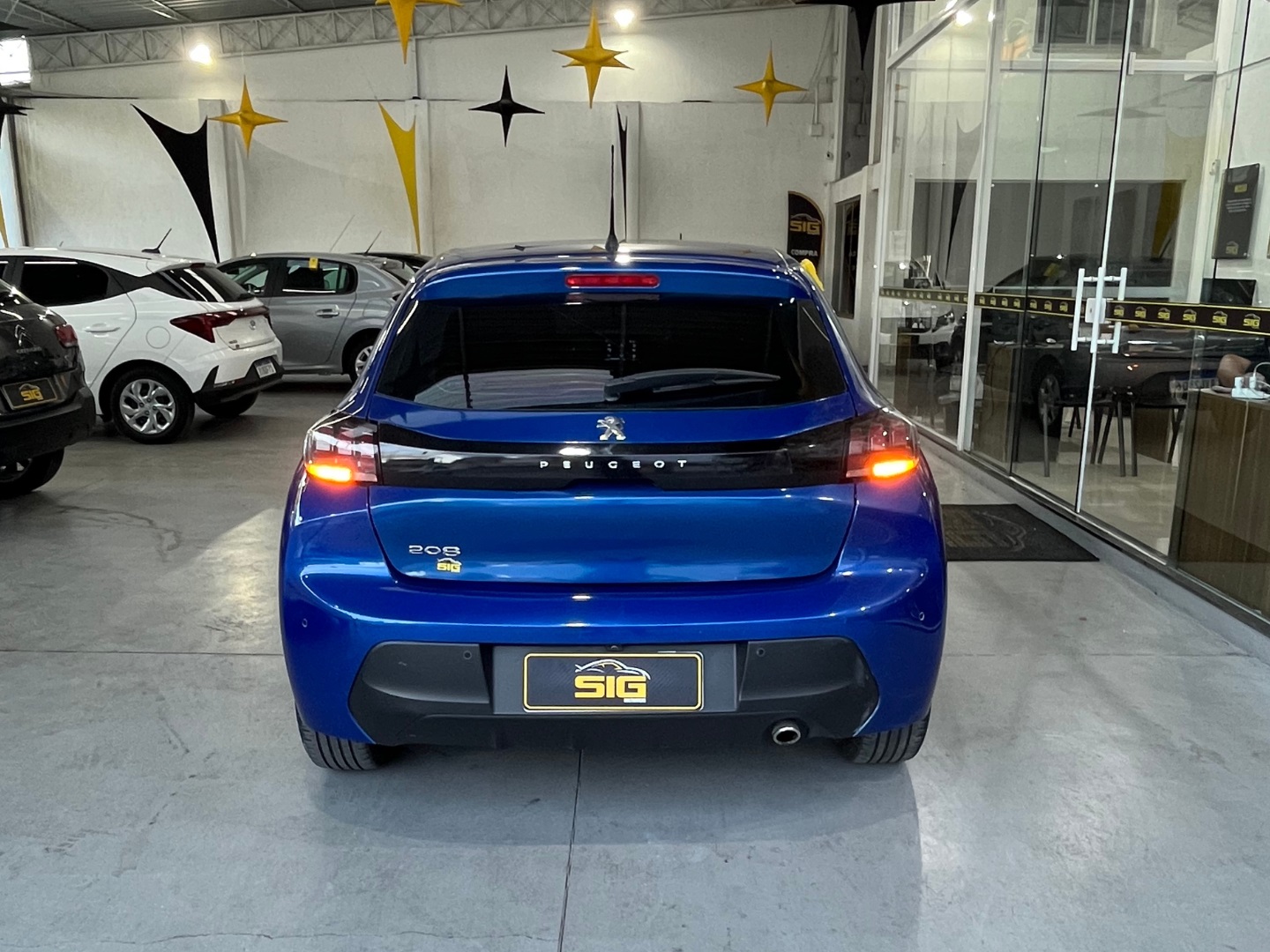 PEUGEOT 208 1.6 16V FLEX ALLURE AT6 2022 Azul - Miniatura 3 - SIG Multimarcas