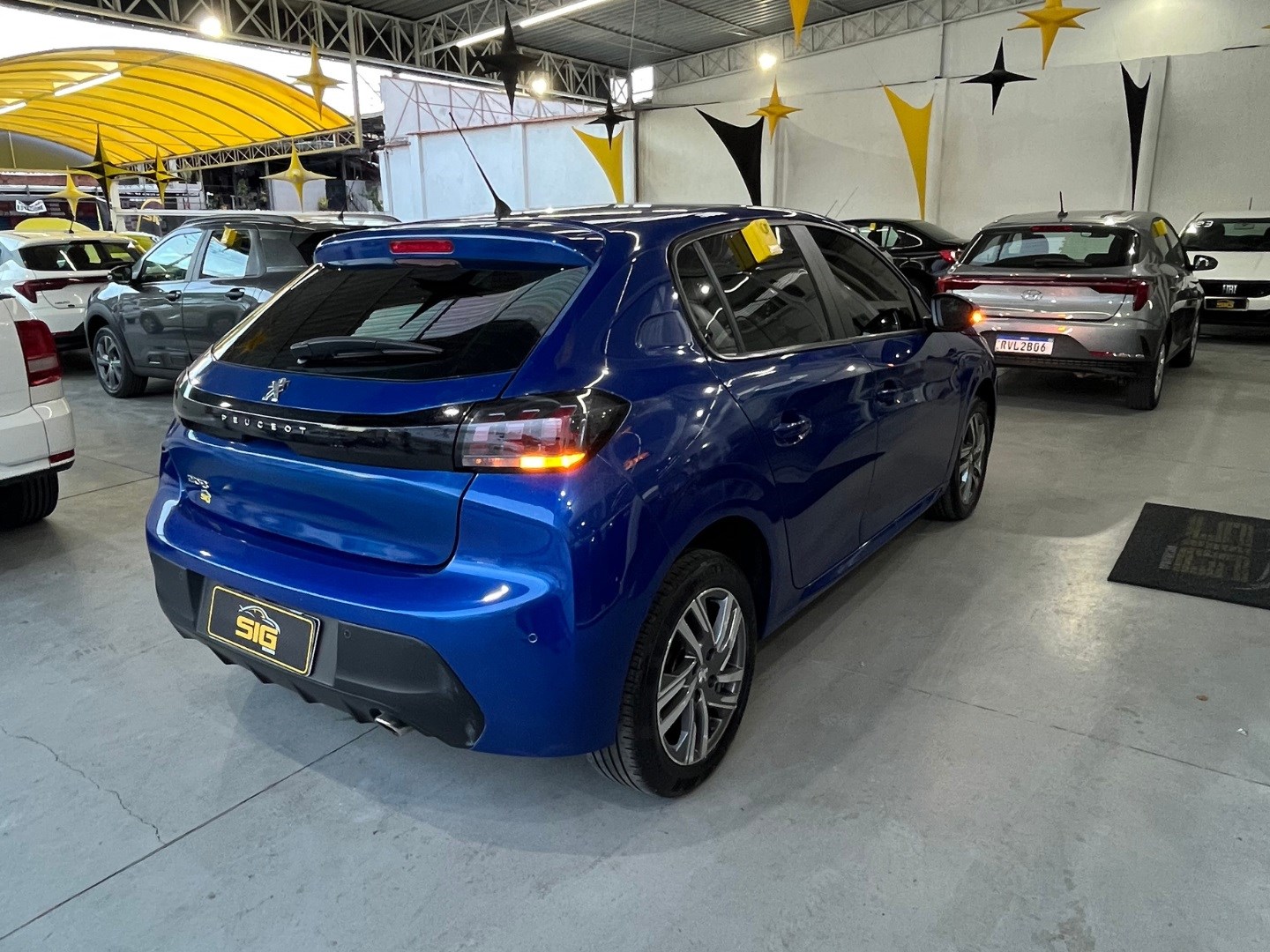 PEUGEOT 208 1.6 16V FLEX ALLURE AT6 2022 Azul - Miniatura 5 - SIG Multimarcas