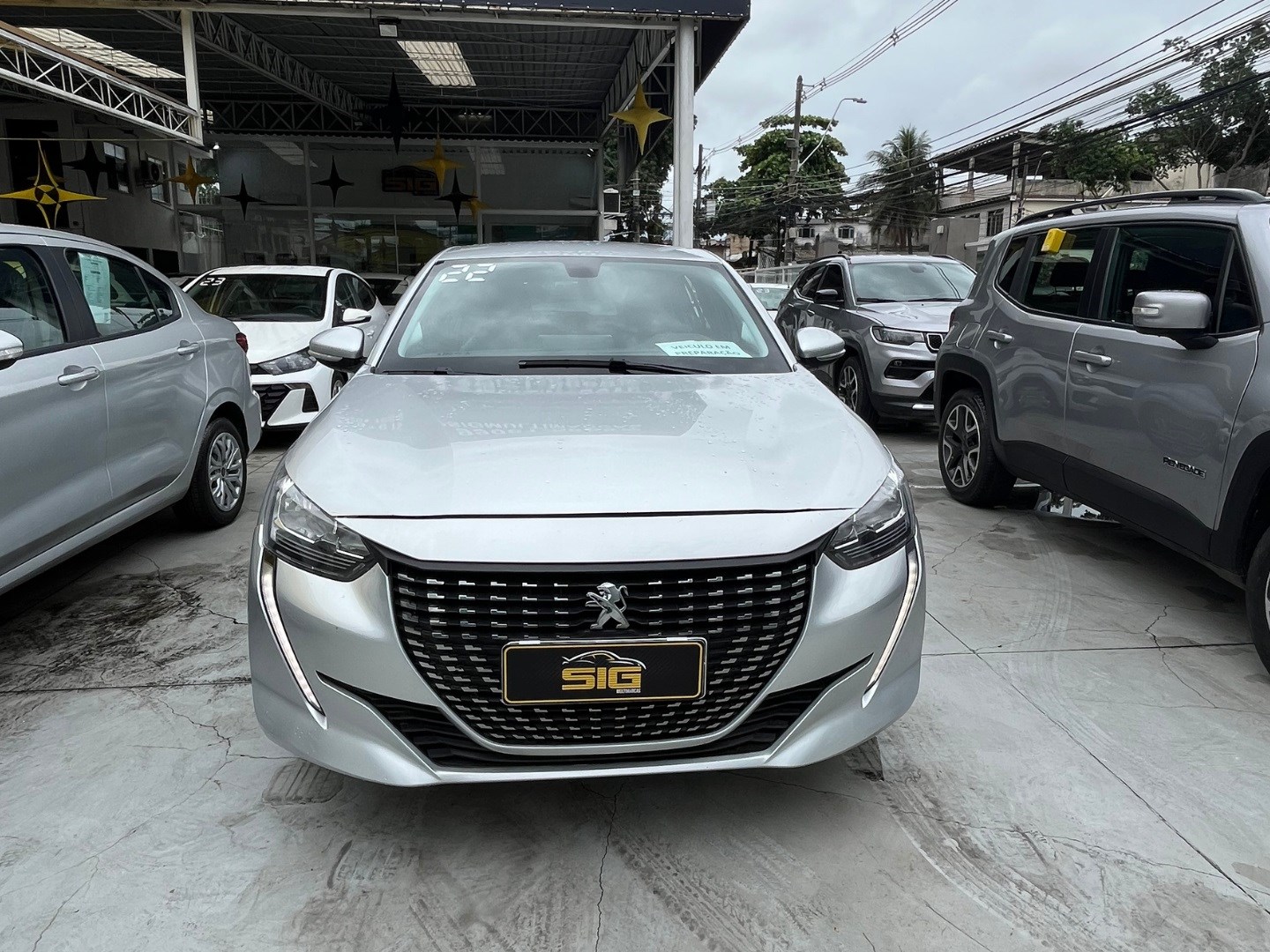 PEUGEOT 208 1.6 16V FLEX ALLURE AT6 2022 Prata - Miniatura 2 - SIG Multimarcas