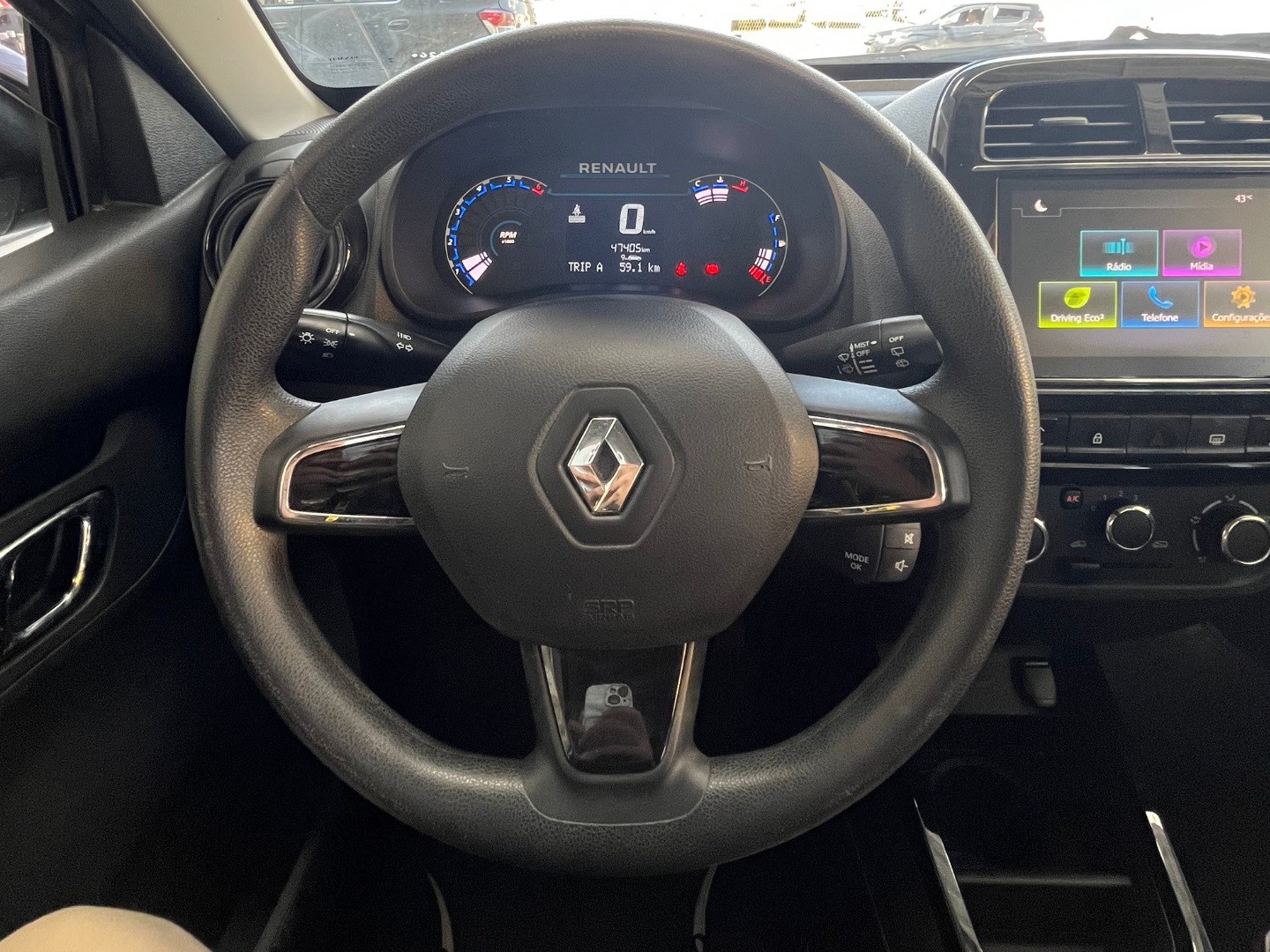 RENAULT KWID 1.0 12V SCE FLEX INTENSE MANUAL 2023 Cinza - Miniatura 8 - SIG Multimarcas