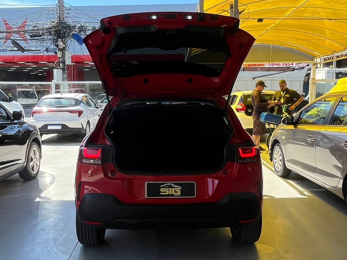 CITROEN C4 CACTUS 1.6 VTI 120 FLEX FEEL EAT6 2022 Vermelho - Miniatura 8 - SIG Multimarcas