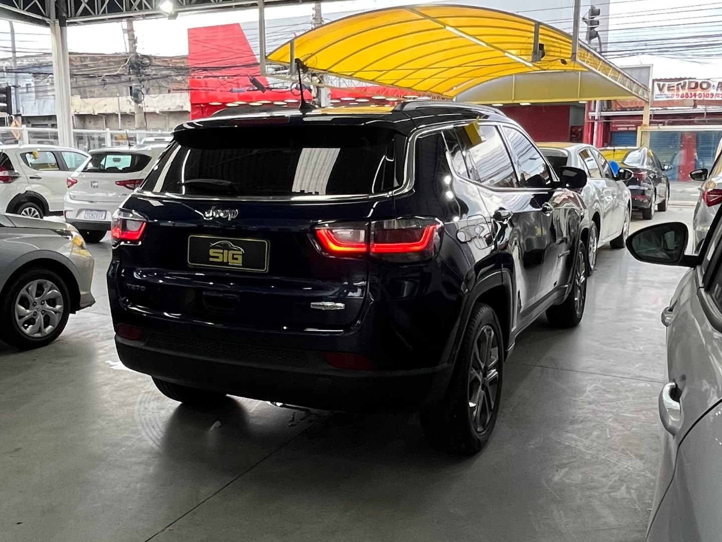 JEEP COMPASS 1.3 T270 TURBO FLEX LONGITUDE AT6 2024 Azul - Miniatura 5 - SIG Multimarcas