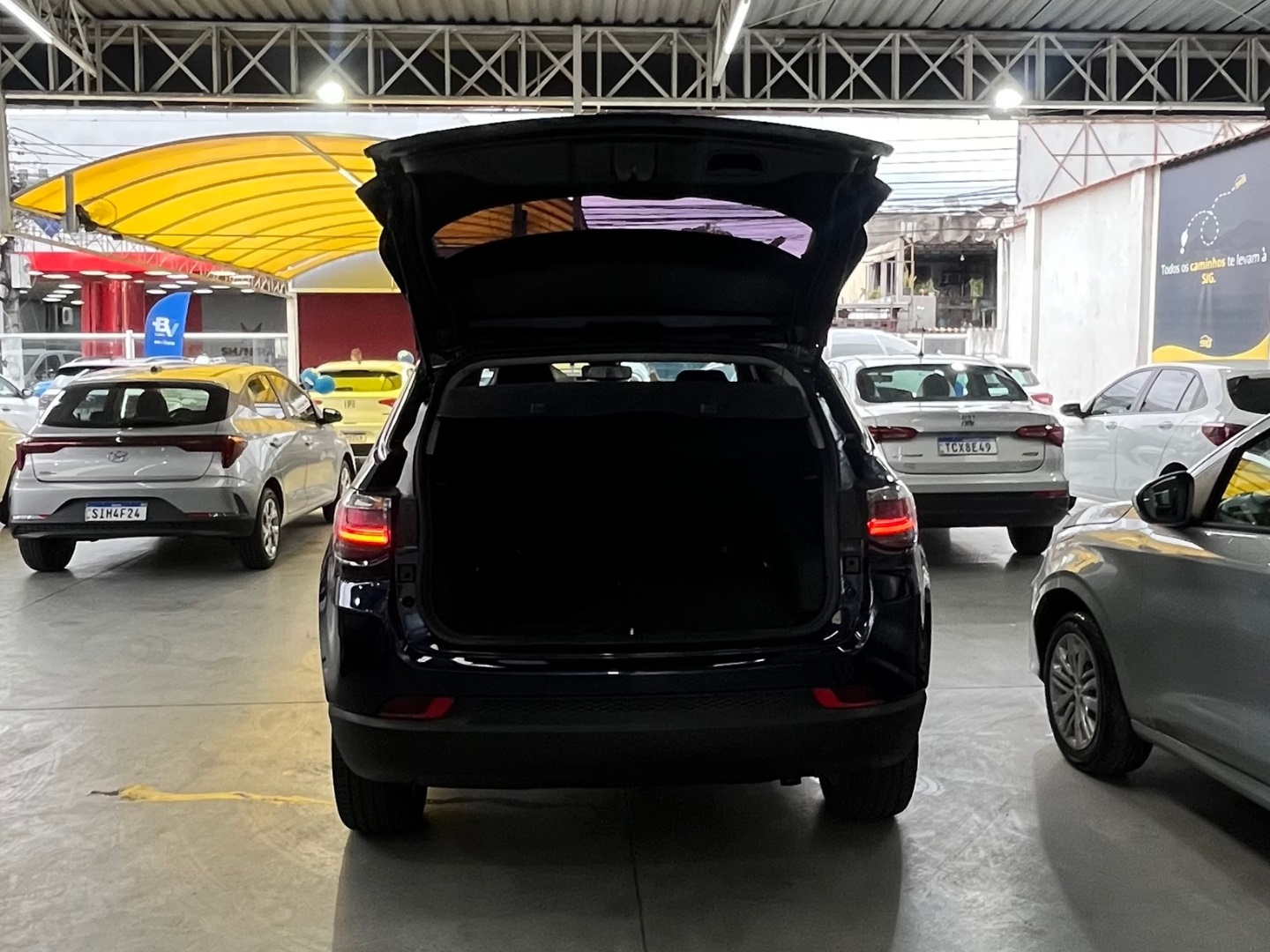 JEEP COMPASS 1.3 T270 TURBO FLEX LONGITUDE AT6 2024 Azul - Miniatura 6 - SIG Multimarcas