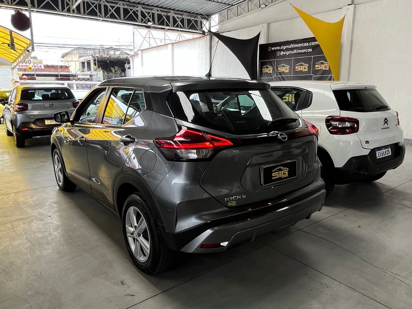 NISSAN KICKS 1.6 16V FLEXSTART ACTIVE XTRONIC 2024 Cinza - Miniatura 6 - SIG Multimarcas