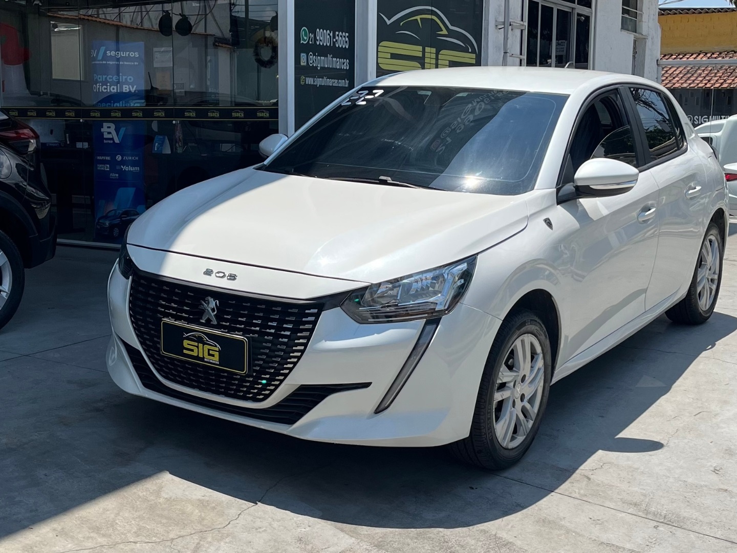 PEUGEOT 208 1.6 16V FLEX ACTIVE AT6 2022 Branco - Miniatura 4 - SIG Multimarcas