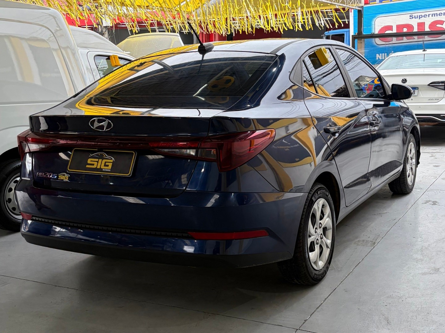 HYUNDAI HB20S 1.0 12V FLEX COMFORT PLUS MANUAL 2025 Azul seminovo à venda em Duque de Caxias - Miniatura Vista 7 - SIG Multimarcas