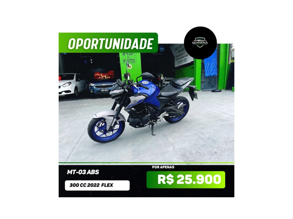 YAMAHA MT-03 321 ABS HOMEM DE FERRO