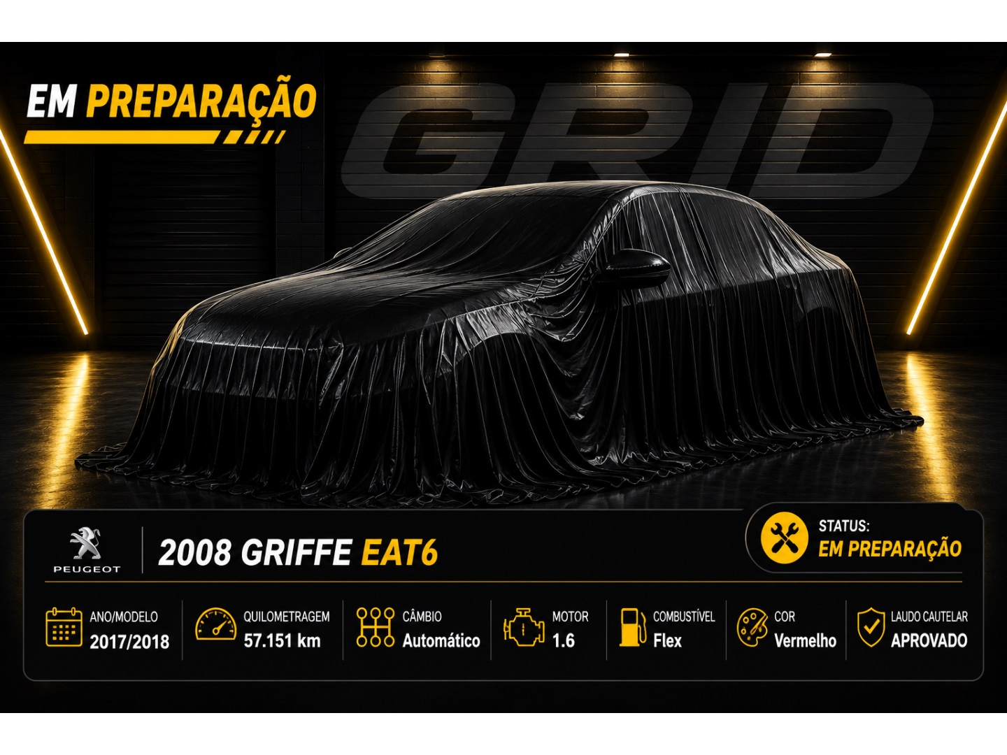 PEUGEOT 2008 1.6 16V FLEX GRIFFE 4P AUTOMÁTICO
