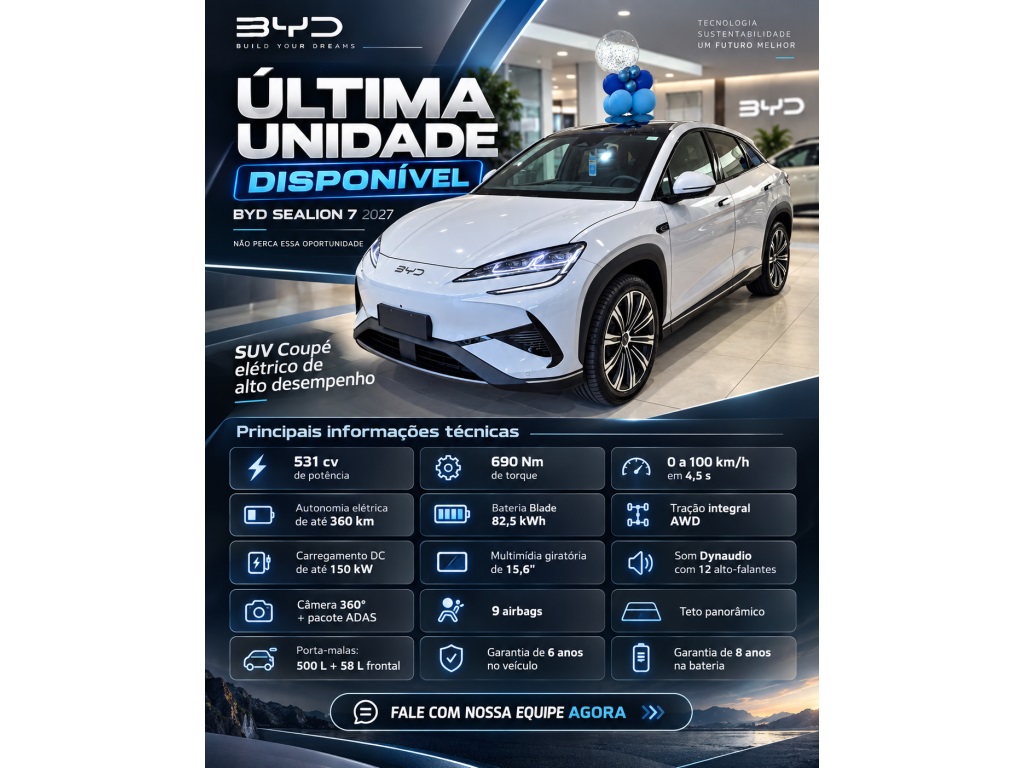 SEALION 7 82,5 KW ELÉTRICO AWD0