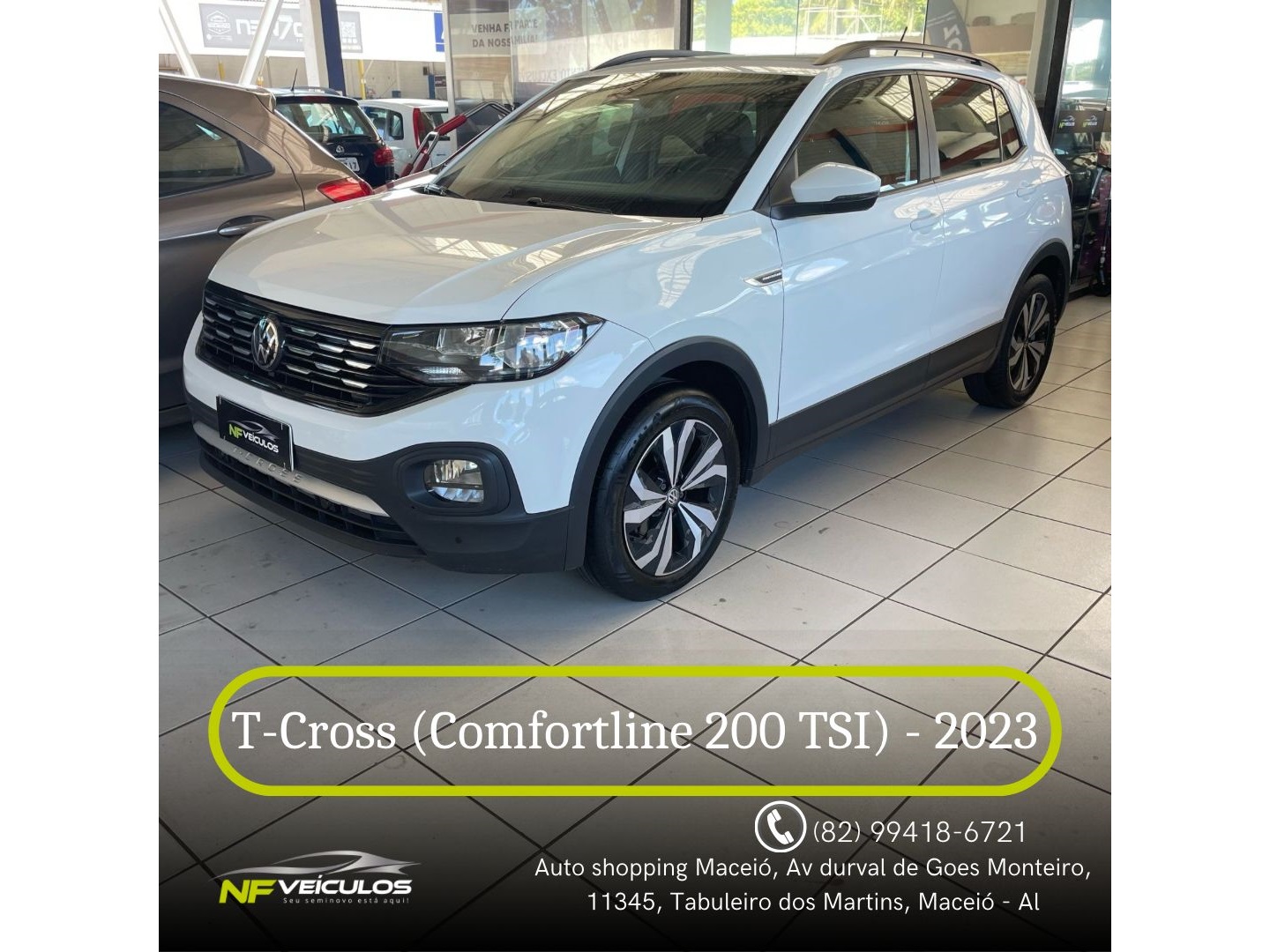 VOLKSWAGEN T-CROSS 1.0 200 TSI TOTAL FLEX COMFORTLINE AUTOMÁTICO