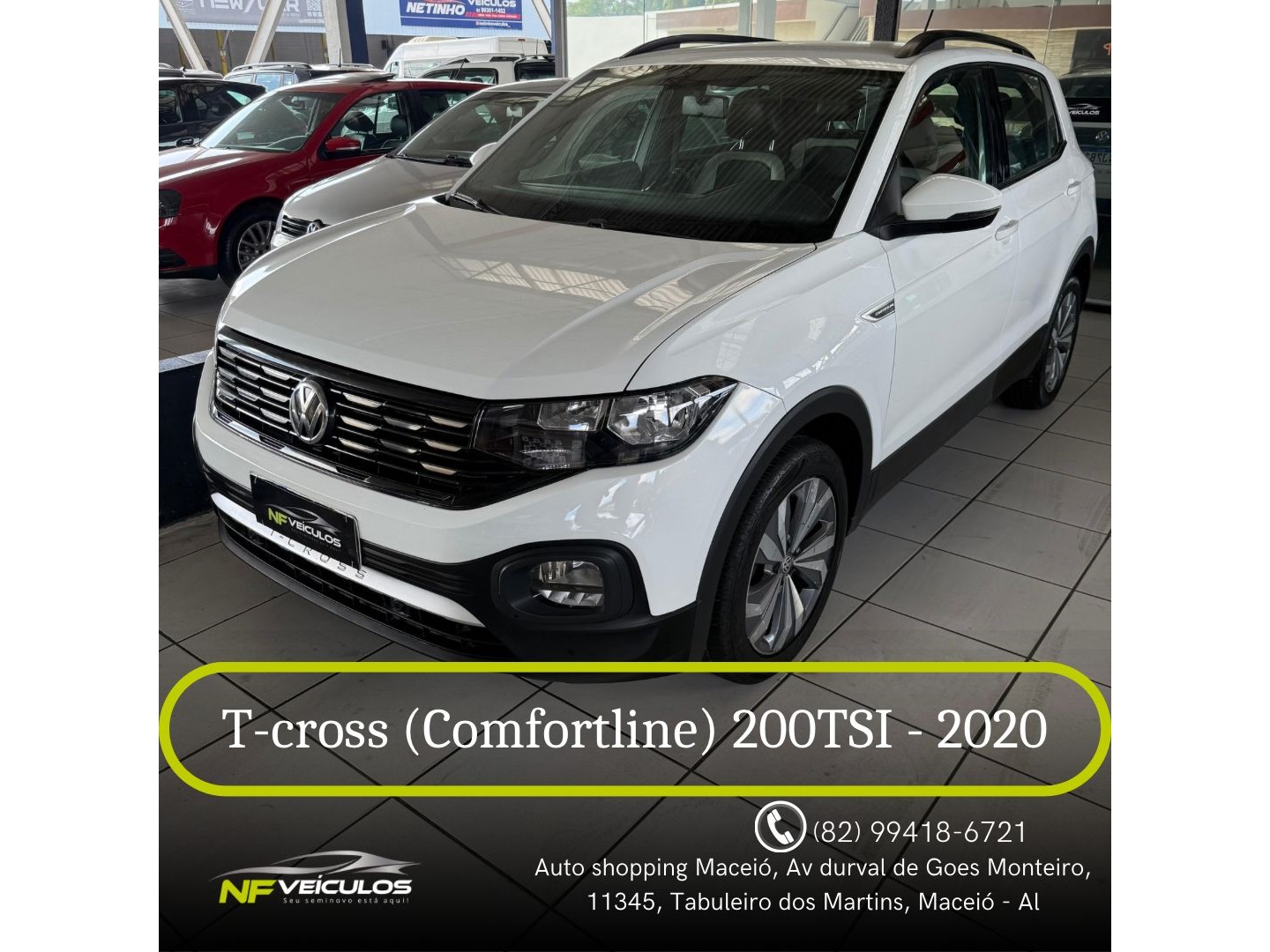 VOLKSWAGEN T-CROSS 1.0 200 TSI TOTAL FLEX COMFORTLINE AUTOMÁTICO
