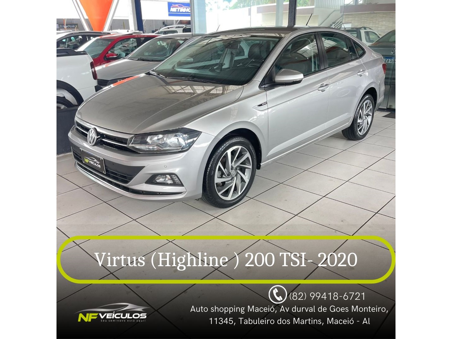 VOLKSWAGEN VIRTUS 1.0 200 TSI HIGHLINE AUTOMÁTICO