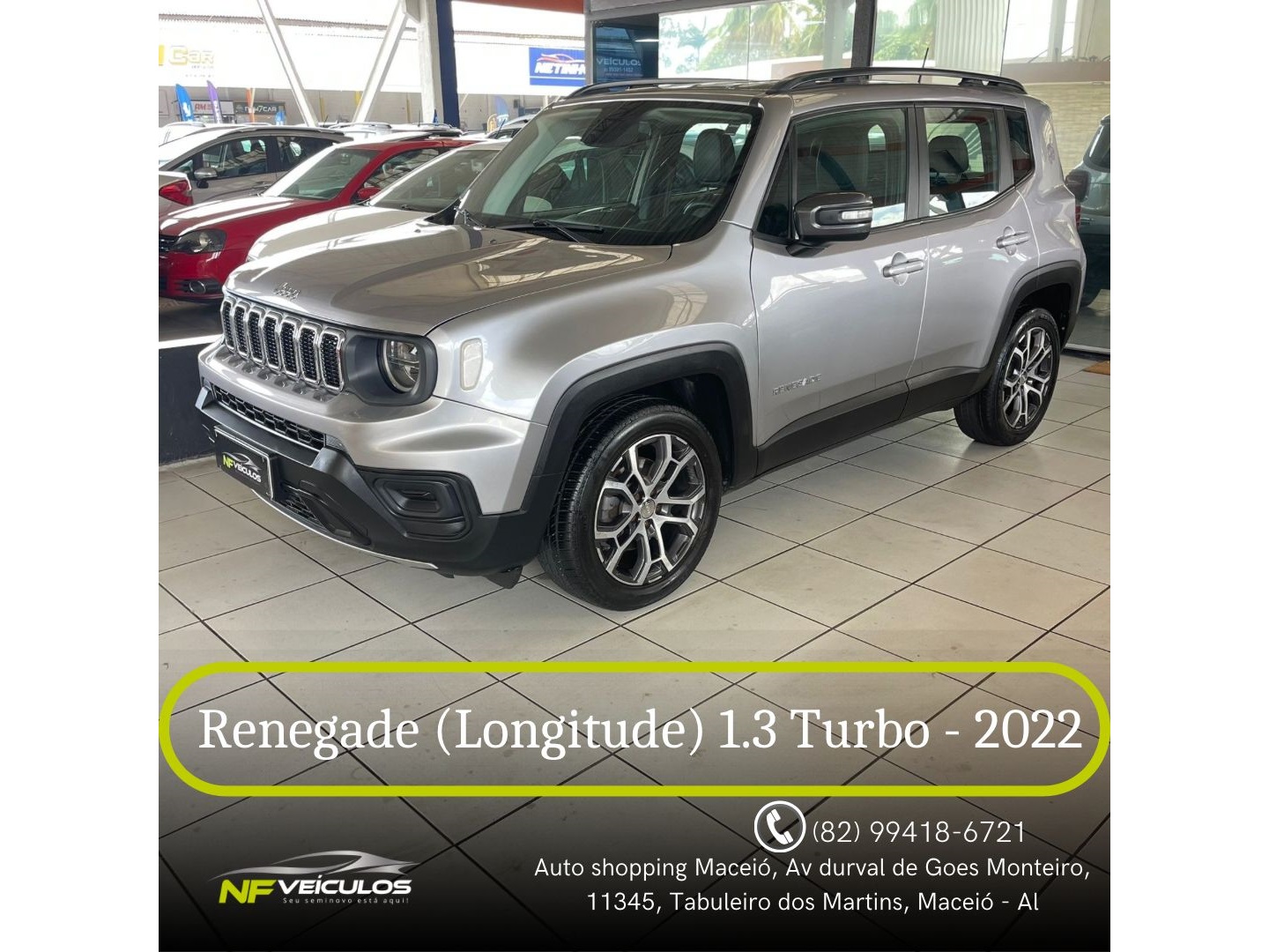JEEP RENEGADE 1.3 T270 TURBO FLEX LONGITUDE AT6