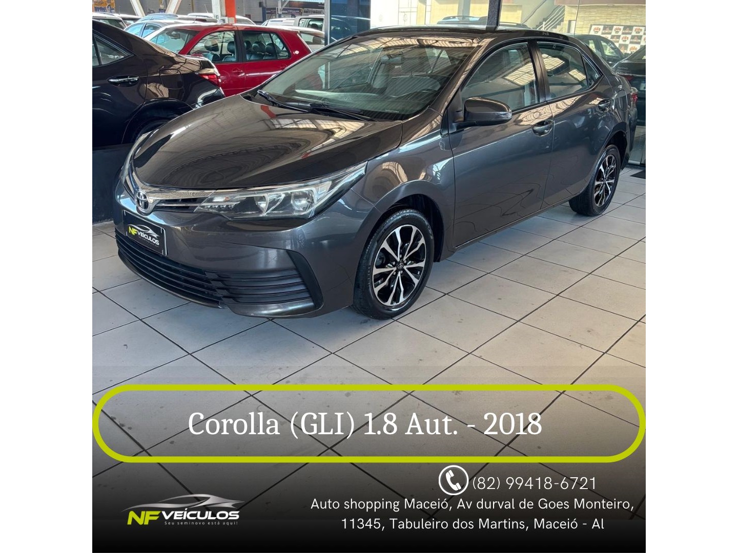 TOYOTA COROLLA 1.8 GLI 16V FLEX 4P AUTOMÁTICO