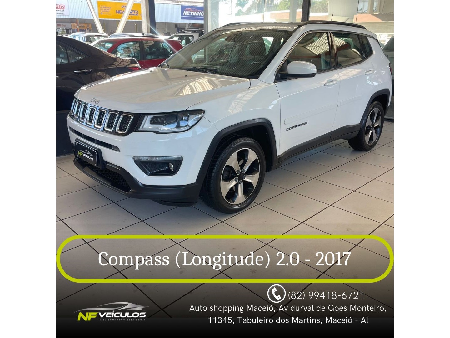 JEEP COMPASS 2.0 16V FLEX LONGITUDE AUTOMÁTICO
