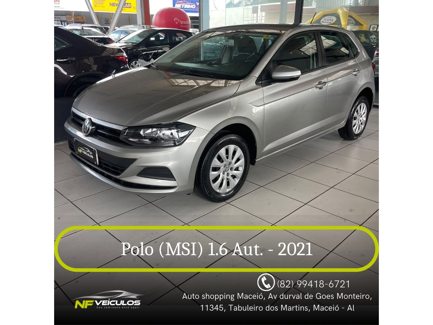 VOLKSWAGEN POLO 1.6 MSI TOTAL FLEX AUTOMÁTICO