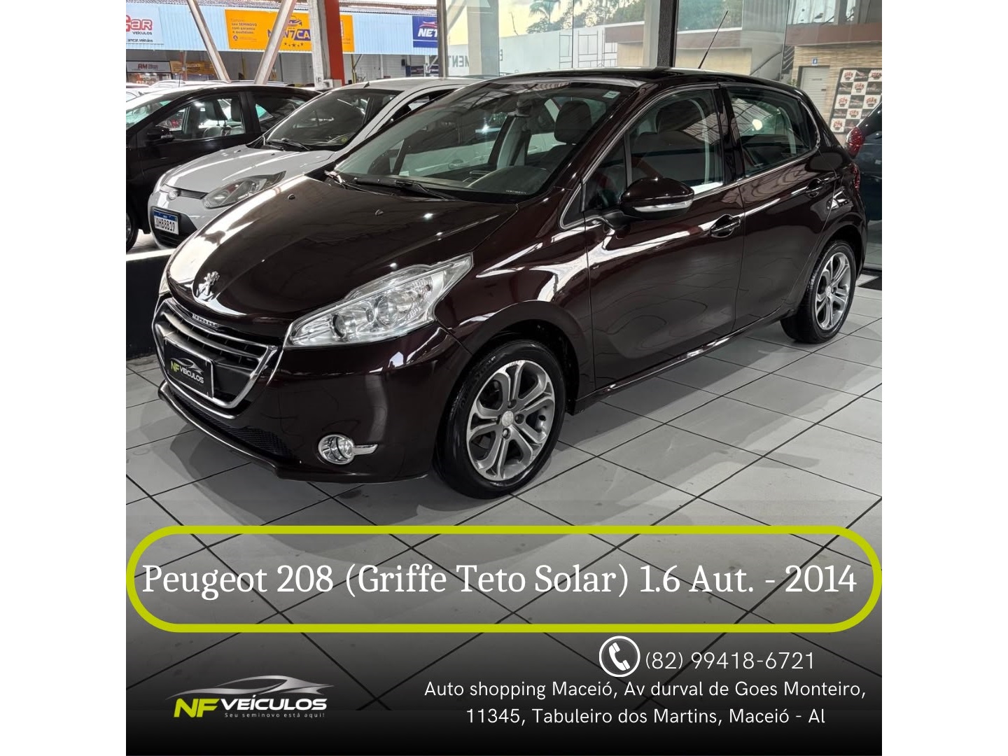PEUGEOT 208 1.6 GRIFFE 16V FLEX 4P AUTOMÁTICO