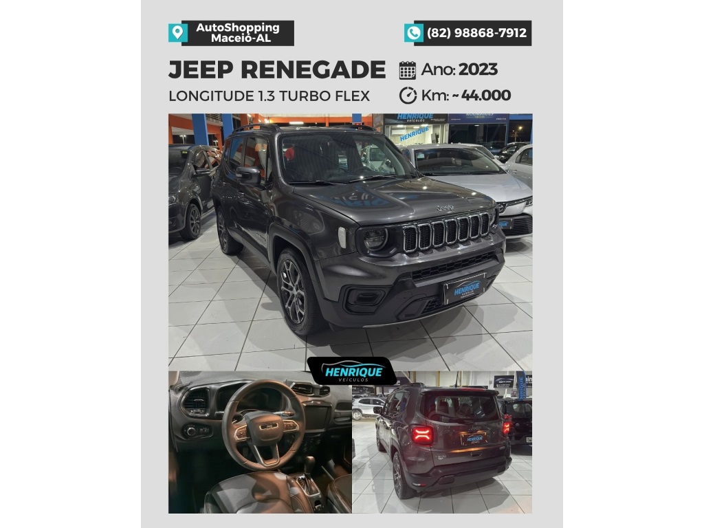 JEEP RENEGADE 1.3 T270 TURBO FLEX LONGITUDE AT6