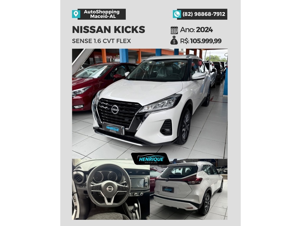 NISSAN KICKS 1.6 16V FLEXSTART ACTIVE XTRONIC