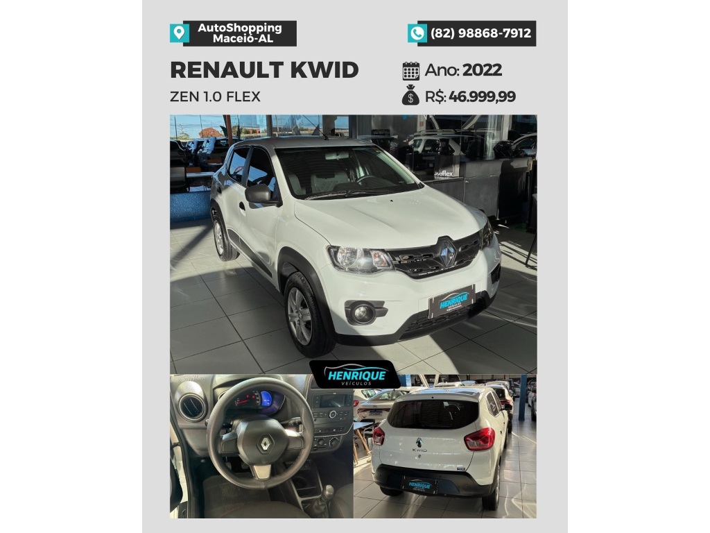 RENAULT KWID 1.0 12V SCE FLEX ZEN MANUAL