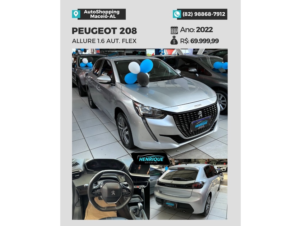 PEUGEOT 208 1.6 16V FLEX ALLURE AT6